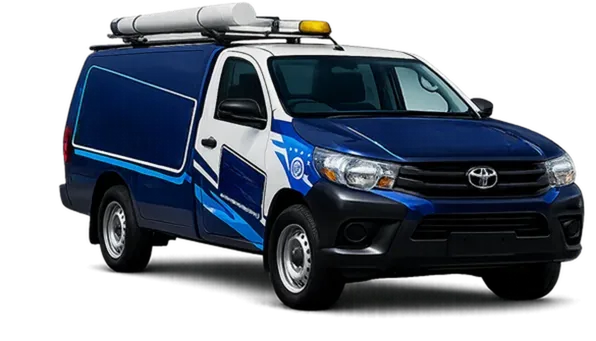 Licensed plumber van servicing Gladesville